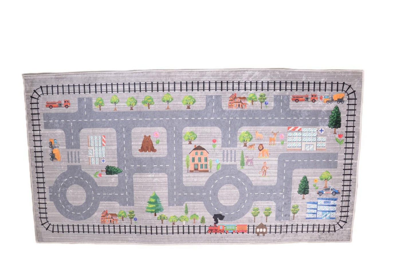Circuit Aventure – Tapis de Jeu Urbain 80x150 cm